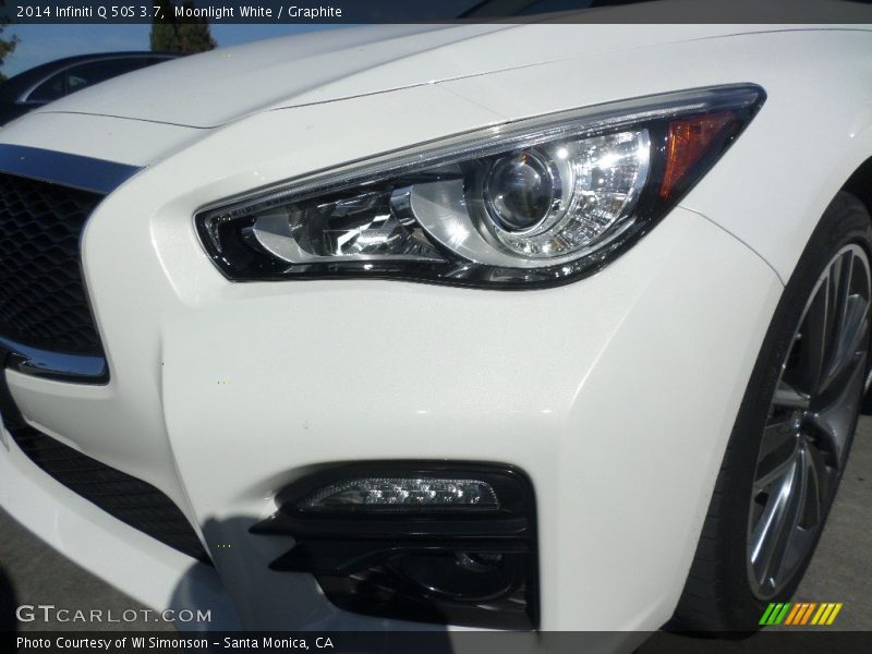 Moonlight White / Graphite 2014 Infiniti Q 50S 3.7