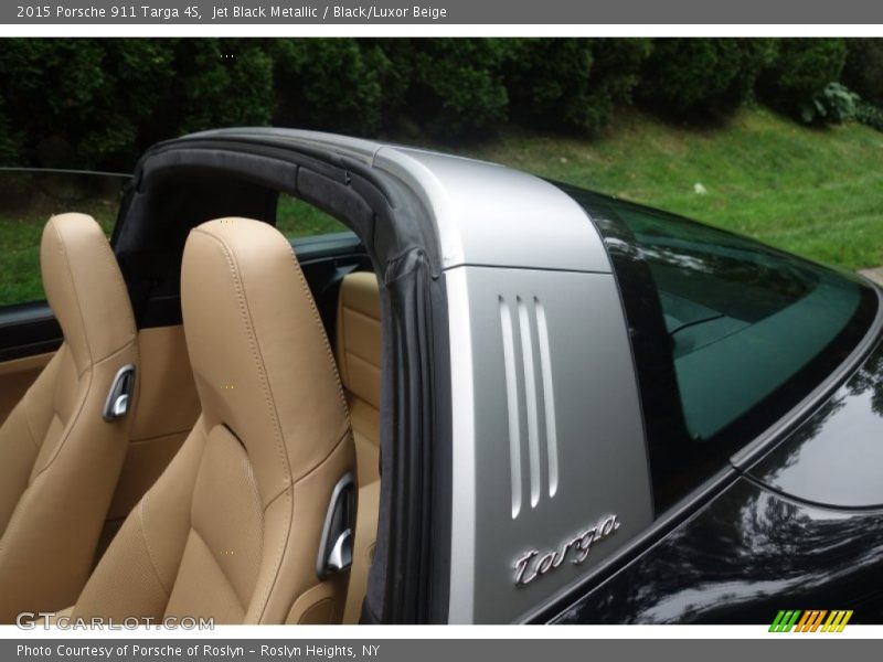 Jet Black Metallic / Black/Luxor Beige 2015 Porsche 911 Targa 4S
