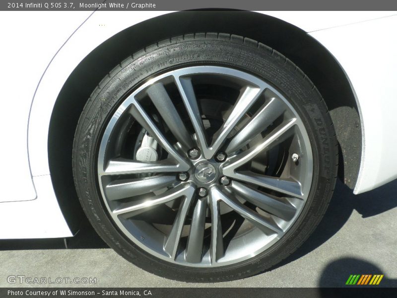 Moonlight White / Graphite 2014 Infiniti Q 50S 3.7