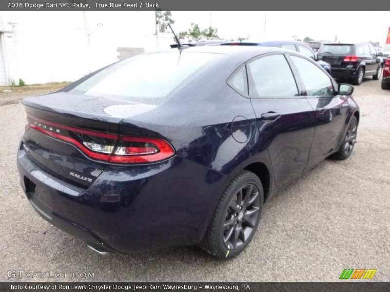 True Blue Pearl / Black 2016 Dodge Dart SXT Rallye