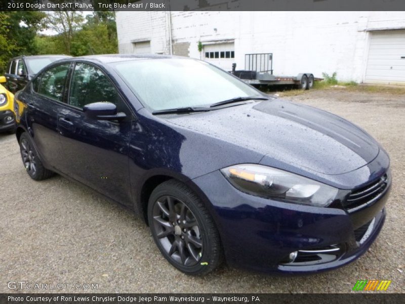 True Blue Pearl / Black 2016 Dodge Dart SXT Rallye