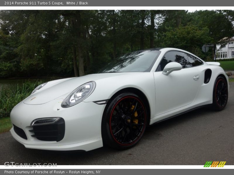 White / Black 2014 Porsche 911 Turbo S Coupe