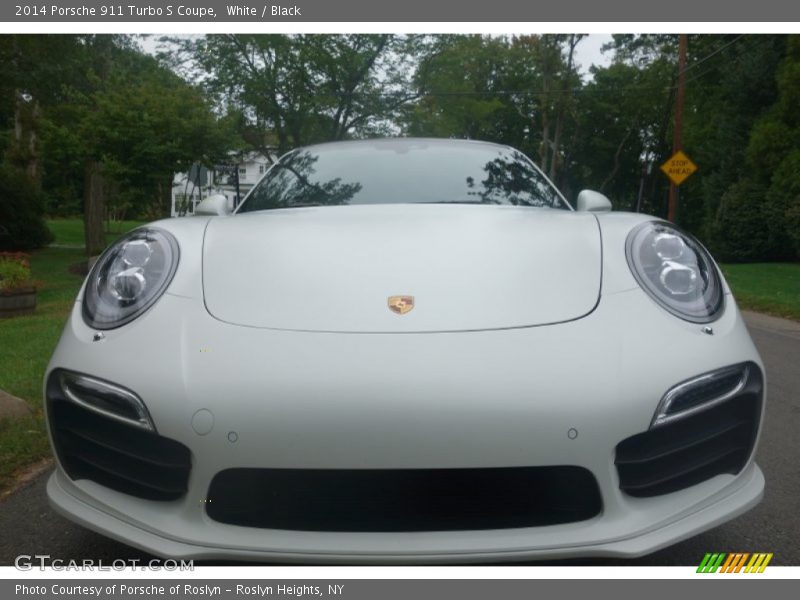 White / Black 2014 Porsche 911 Turbo S Coupe