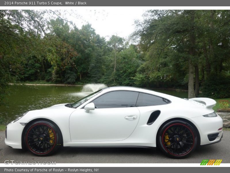 White / Black 2014 Porsche 911 Turbo S Coupe