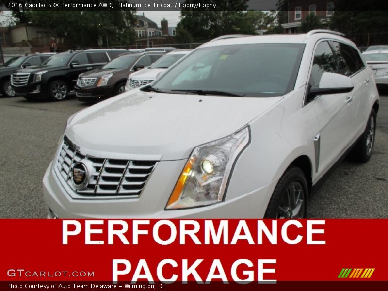 Platinum Ice Tricoat / Ebony/Ebony 2016 Cadillac SRX Performance AWD