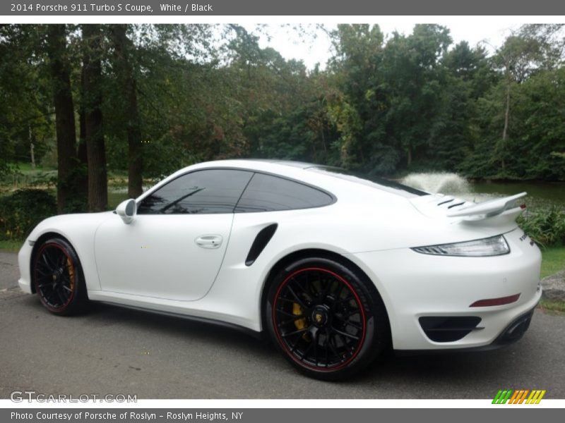 White / Black 2014 Porsche 911 Turbo S Coupe