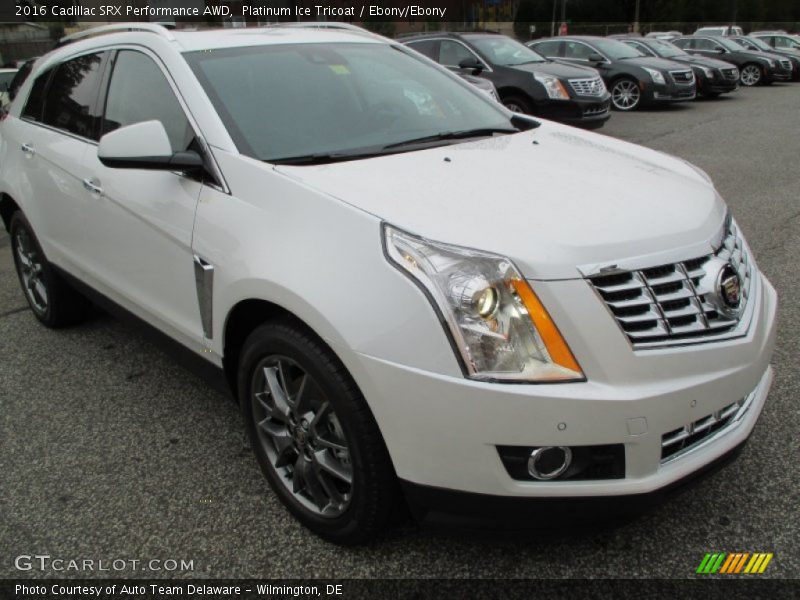 Platinum Ice Tricoat / Ebony/Ebony 2016 Cadillac SRX Performance AWD