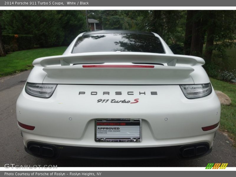 White / Black 2014 Porsche 911 Turbo S Coupe