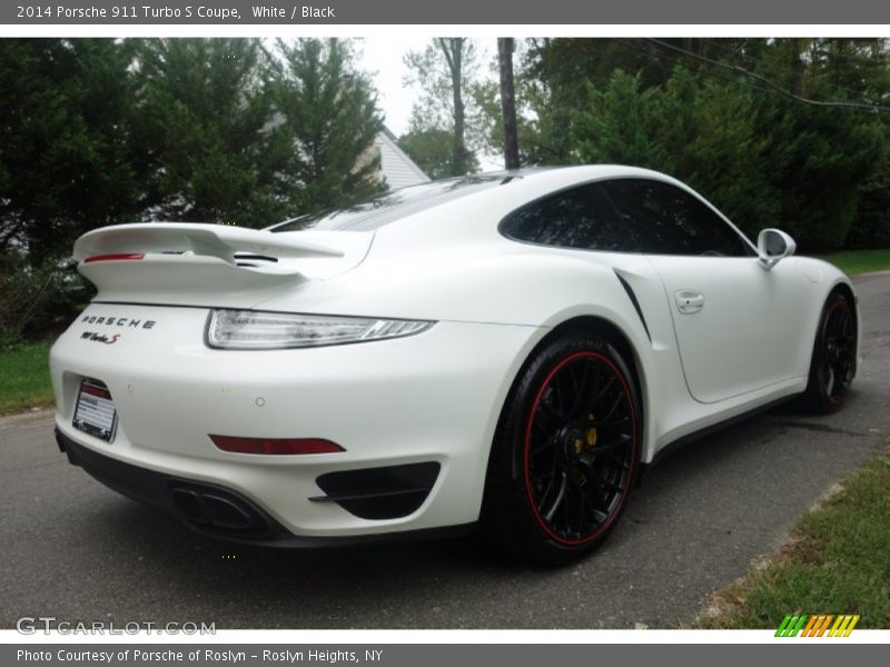 White / Black 2014 Porsche 911 Turbo S Coupe