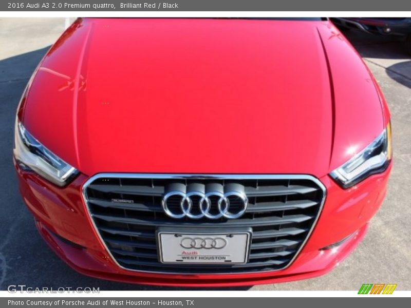 Brilliant Red / Black 2016 Audi A3 2.0 Premium quattro
