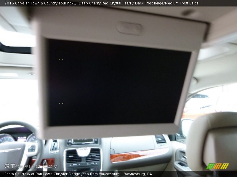 Deep Cherry Red Crystal Pearl / Dark Frost Beige/Medium Frost Beige 2016 Chrysler Town & Country Touring-L