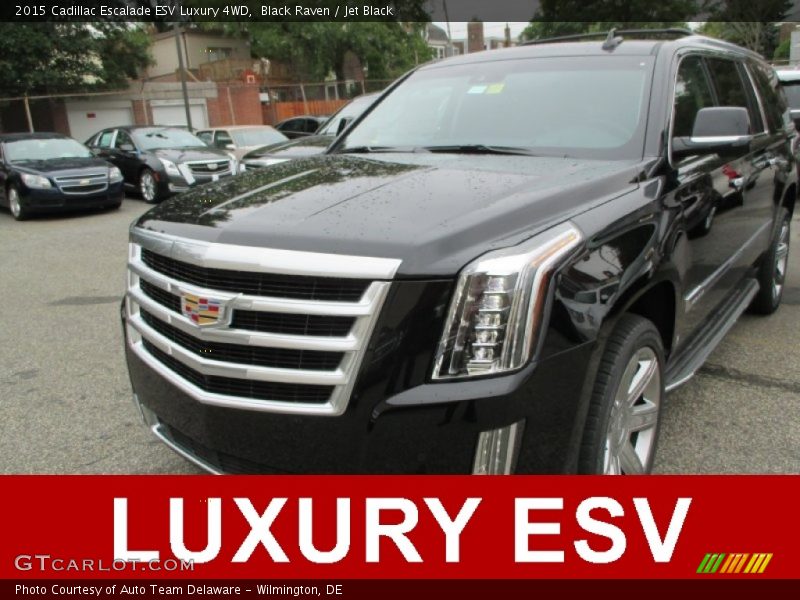 Black Raven / Jet Black 2015 Cadillac Escalade ESV Luxury 4WD