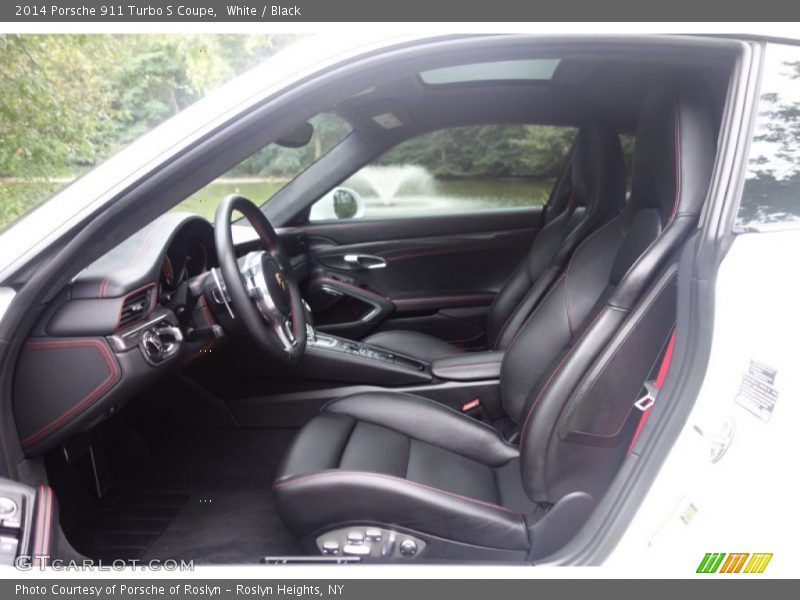 White / Black 2014 Porsche 911 Turbo S Coupe
