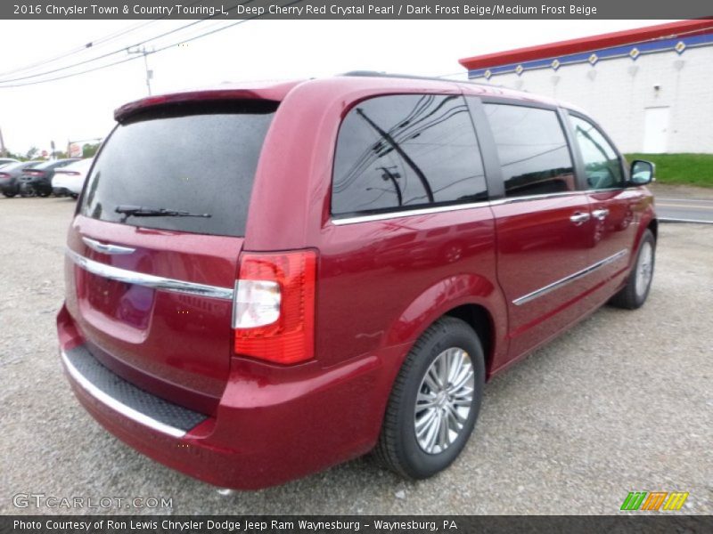 Deep Cherry Red Crystal Pearl / Dark Frost Beige/Medium Frost Beige 2016 Chrysler Town & Country Touring-L