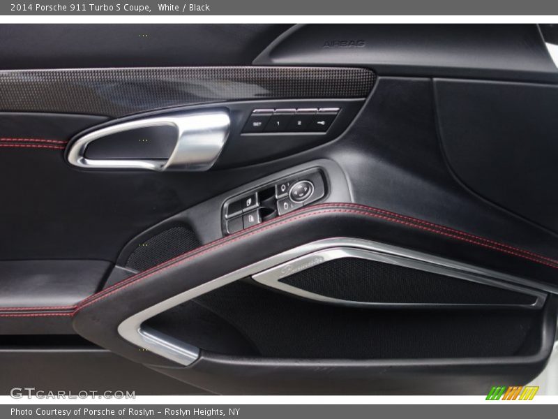 White / Black 2014 Porsche 911 Turbo S Coupe