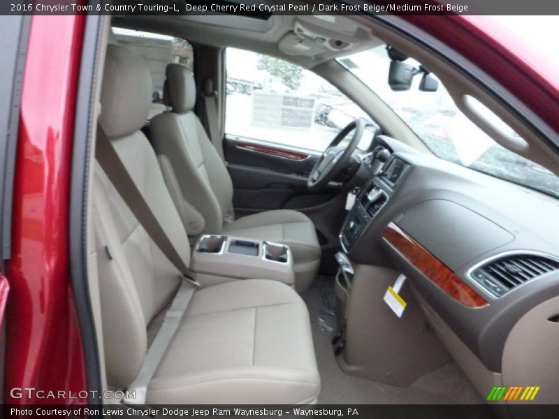 Deep Cherry Red Crystal Pearl / Dark Frost Beige/Medium Frost Beige 2016 Chrysler Town & Country Touring-L