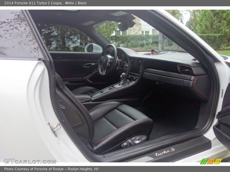 White / Black 2014 Porsche 911 Turbo S Coupe