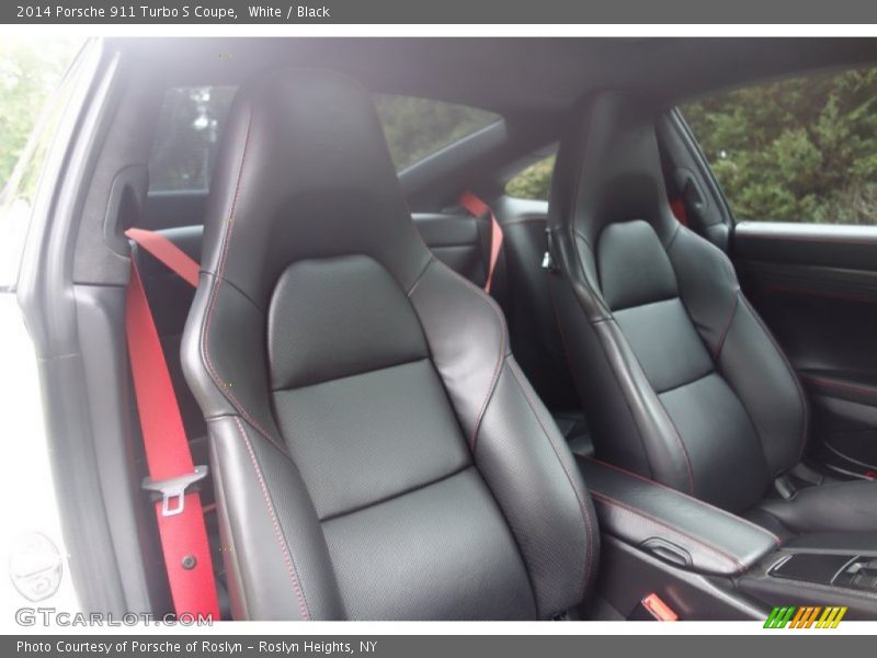 White / Black 2014 Porsche 911 Turbo S Coupe