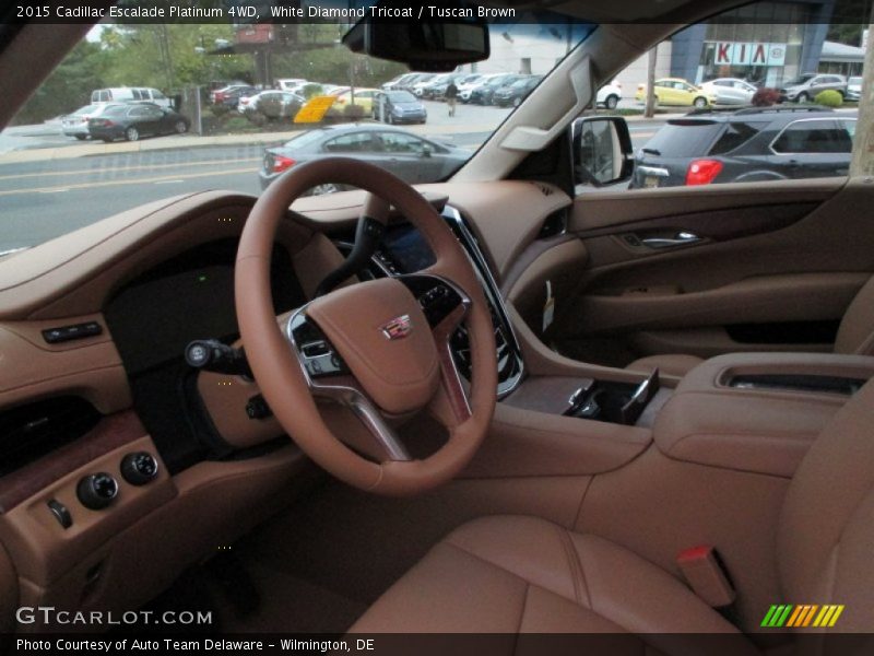  2015 Escalade Platinum 4WD Tuscan Brown Interior