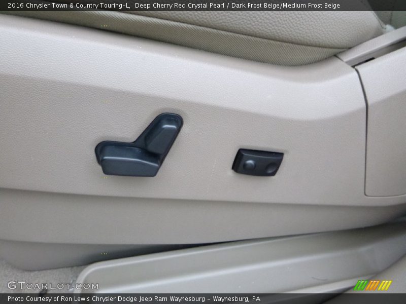 Deep Cherry Red Crystal Pearl / Dark Frost Beige/Medium Frost Beige 2016 Chrysler Town & Country Touring-L