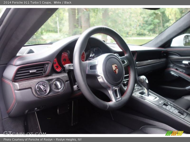White / Black 2014 Porsche 911 Turbo S Coupe