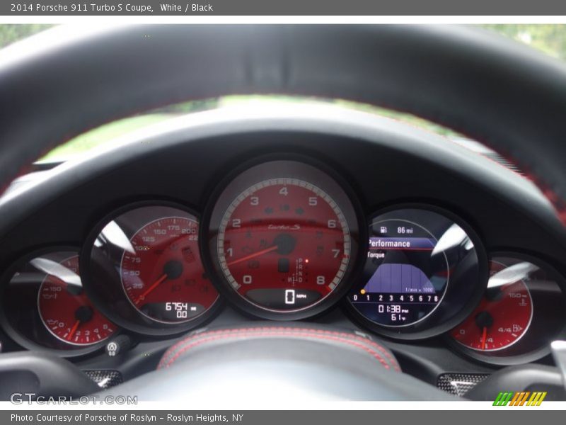 White / Black 2014 Porsche 911 Turbo S Coupe