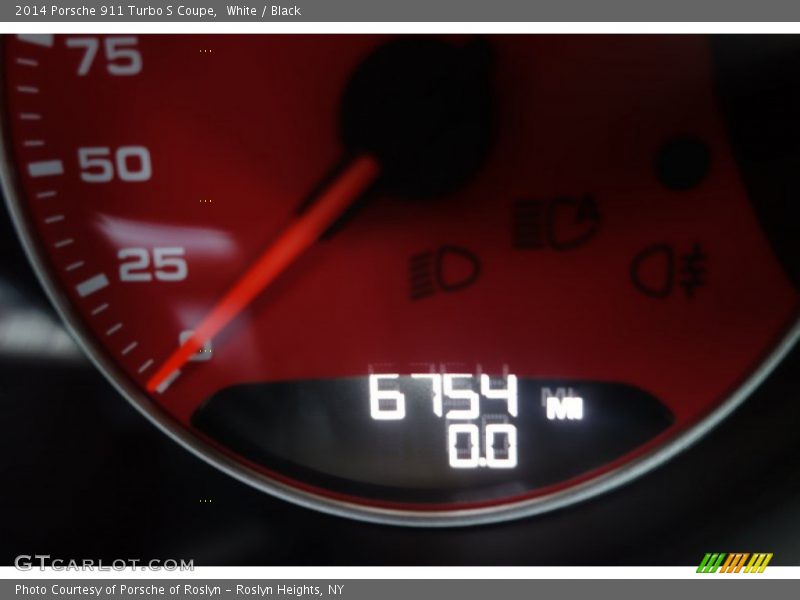 White / Black 2014 Porsche 911 Turbo S Coupe