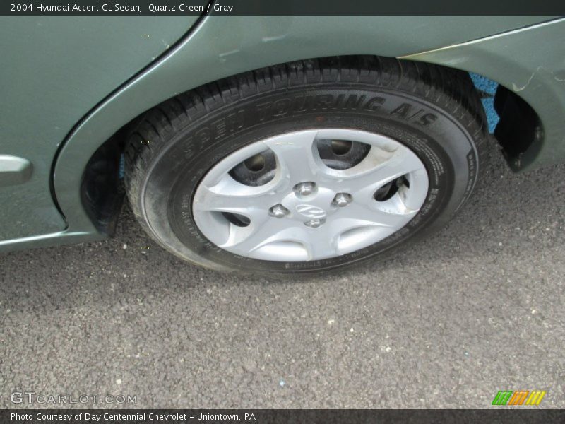 Quartz Green / Gray 2004 Hyundai Accent GL Sedan