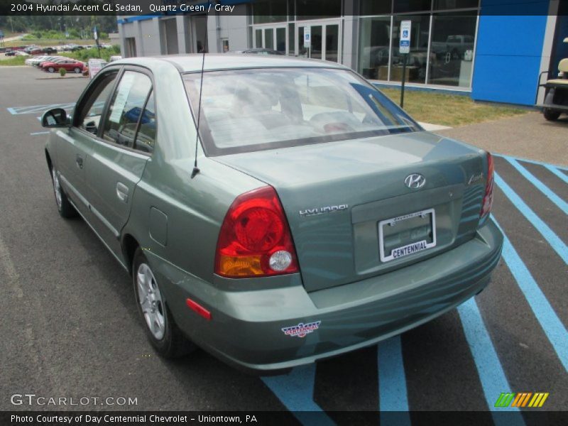 Quartz Green / Gray 2004 Hyundai Accent GL Sedan