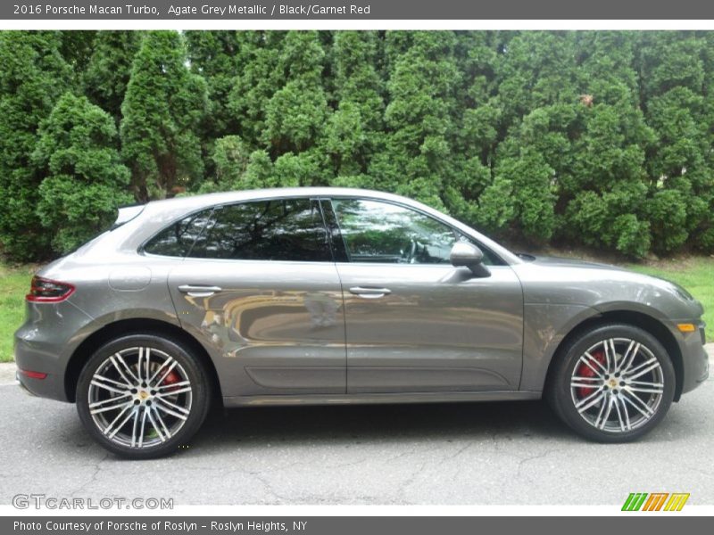 Agate Grey Metallic / Black/Garnet Red 2016 Porsche Macan Turbo