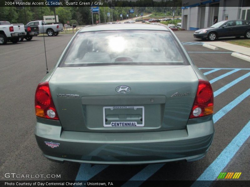 Quartz Green / Gray 2004 Hyundai Accent GL Sedan