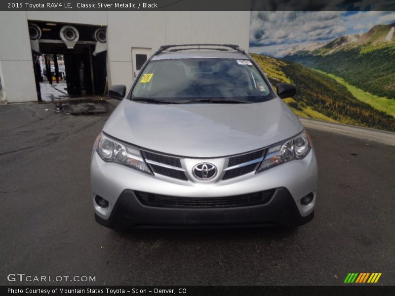 Classic Silver Metallic / Black 2015 Toyota RAV4 LE