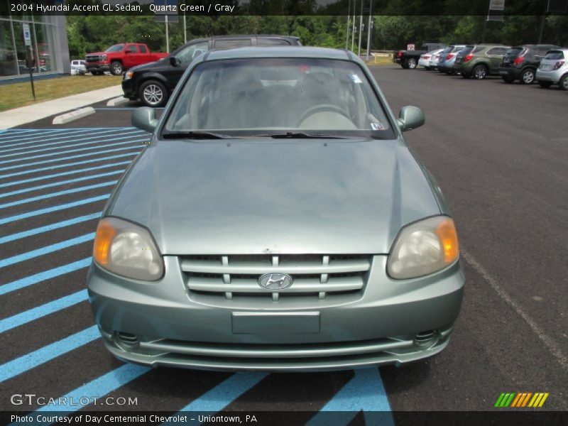 Quartz Green / Gray 2004 Hyundai Accent GL Sedan