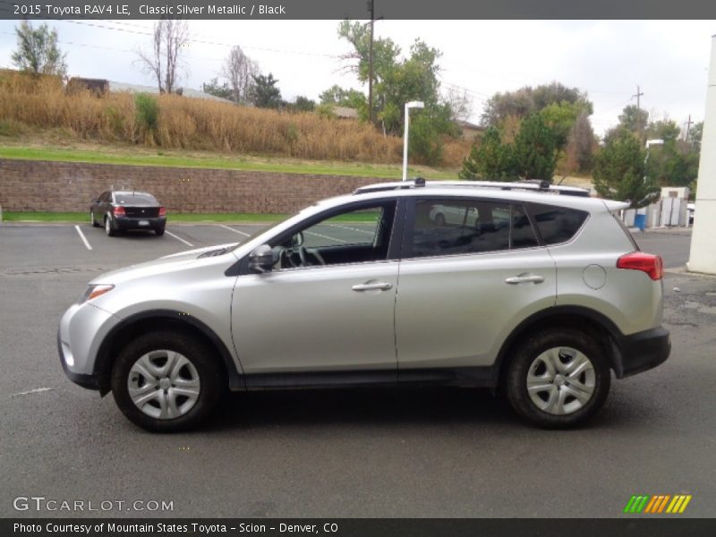 Classic Silver Metallic / Black 2015 Toyota RAV4 LE