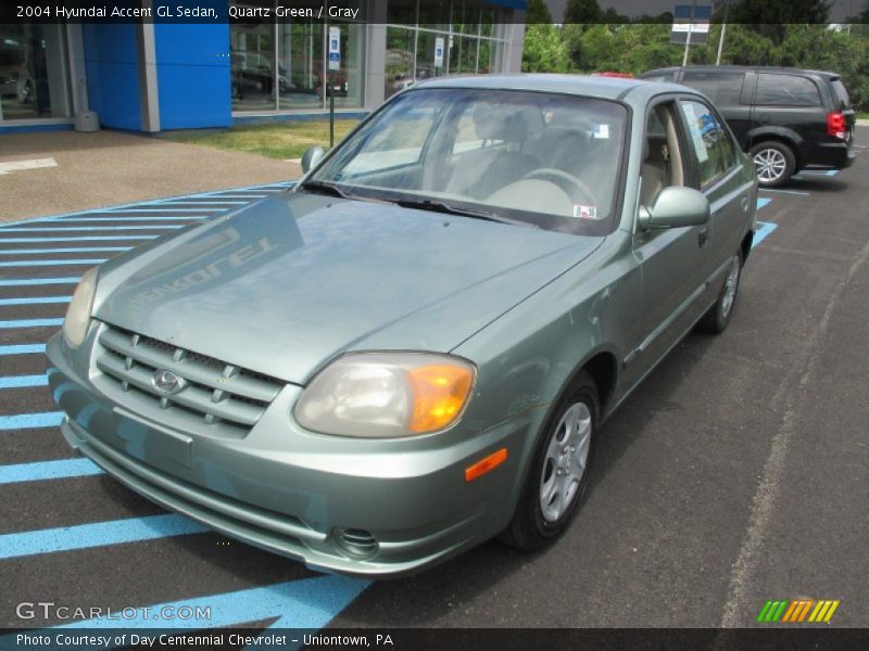 Quartz Green / Gray 2004 Hyundai Accent GL Sedan