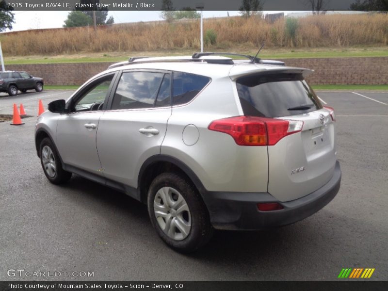 Classic Silver Metallic / Black 2015 Toyota RAV4 LE