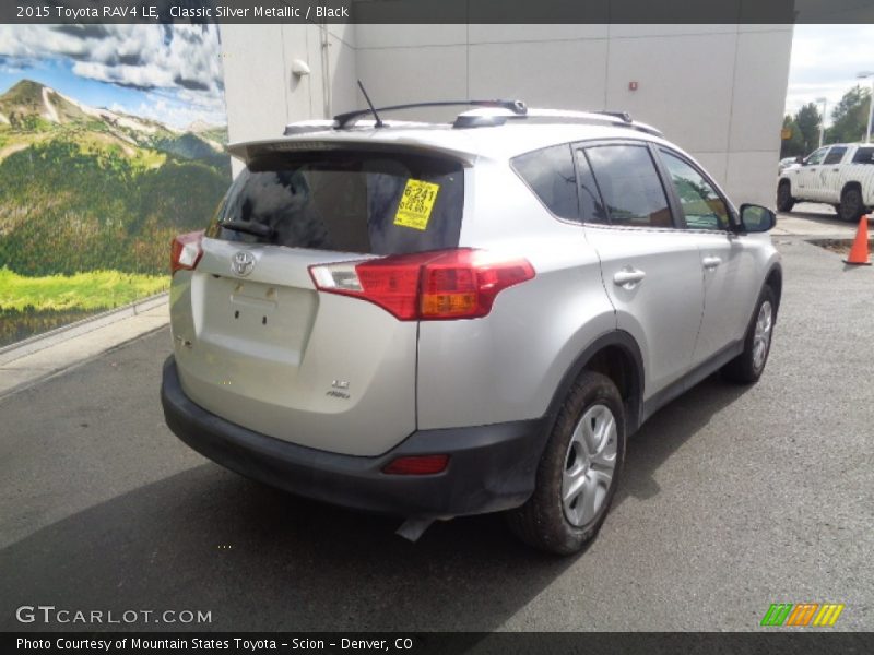 Classic Silver Metallic / Black 2015 Toyota RAV4 LE