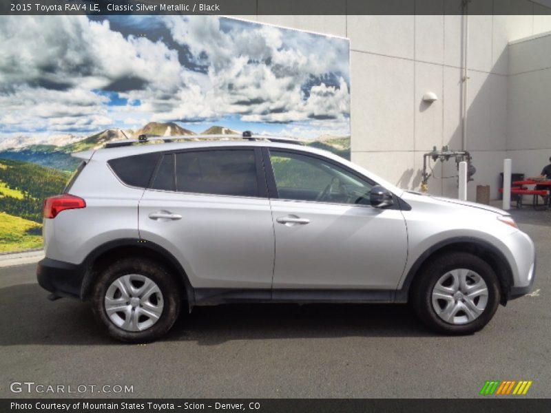 Classic Silver Metallic / Black 2015 Toyota RAV4 LE