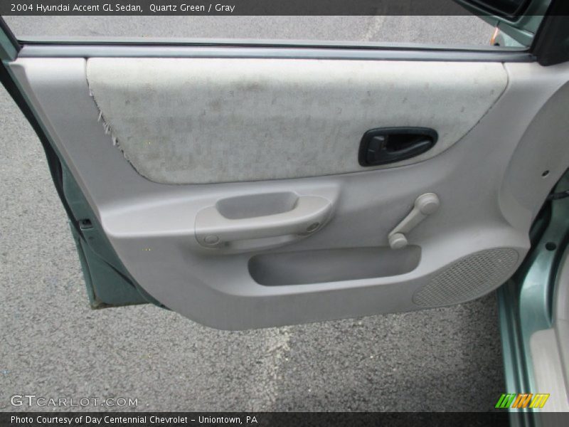 Quartz Green / Gray 2004 Hyundai Accent GL Sedan