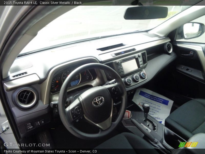 Classic Silver Metallic / Black 2015 Toyota RAV4 LE