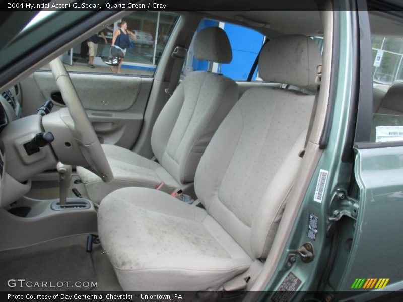 Quartz Green / Gray 2004 Hyundai Accent GL Sedan