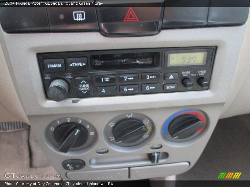 Quartz Green / Gray 2004 Hyundai Accent GL Sedan