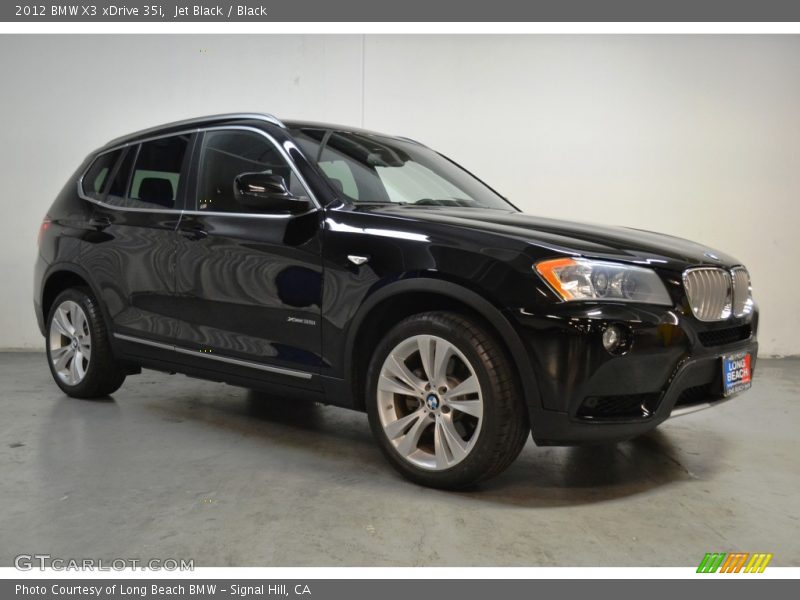Jet Black / Black 2012 BMW X3 xDrive 35i