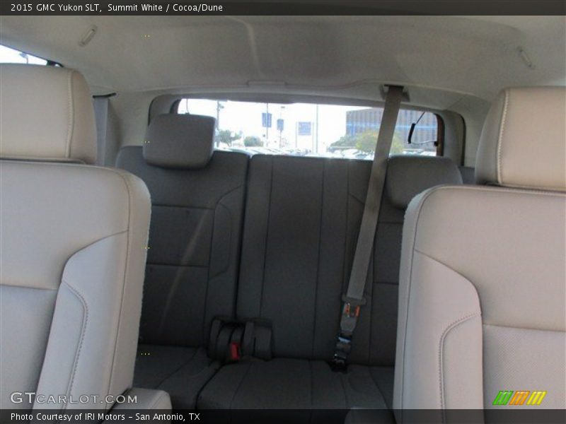 Summit White / Cocoa/Dune 2015 GMC Yukon SLT