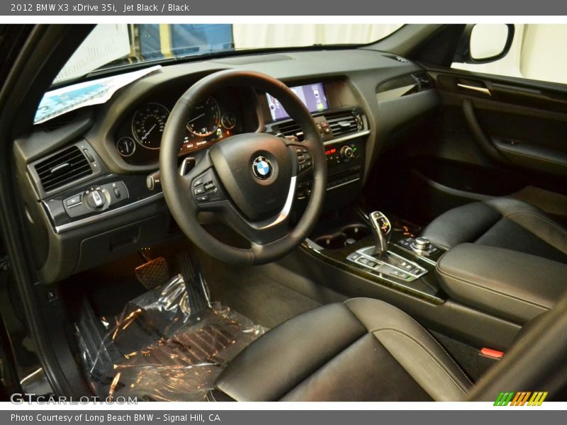 Jet Black / Black 2012 BMW X3 xDrive 35i