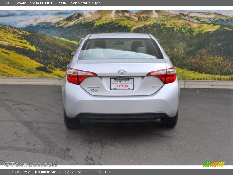 Classic Silver Metallic / Ash 2016 Toyota Corolla LE Plus