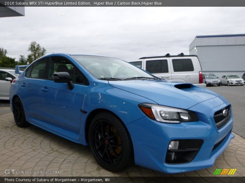 Hyper Blue / Carbon Black/Hyper Blue 2016 Subaru WRX STI HyperBlue Limited Edition