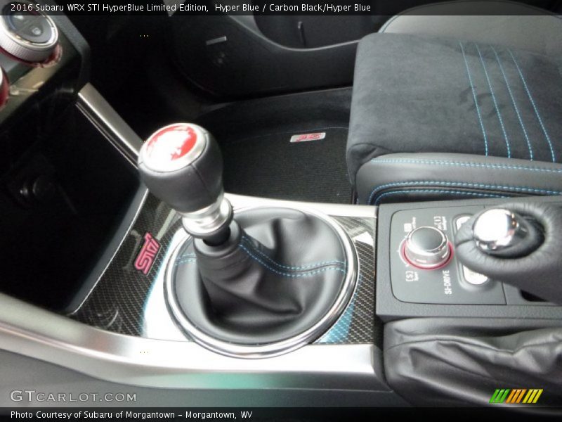  2016 WRX STI HyperBlue Limited Edition 6 Speed Manual Shifter