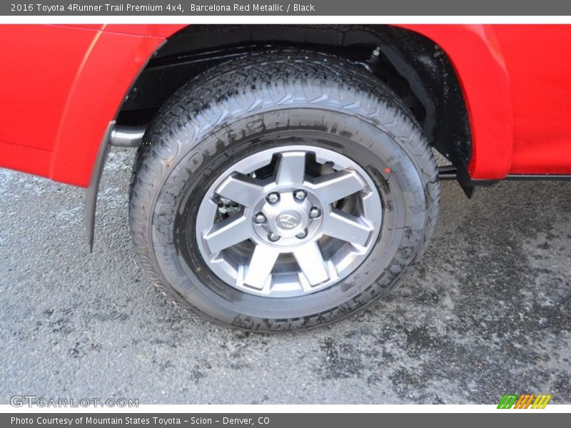 Barcelona Red Metallic / Black 2016 Toyota 4Runner Trail Premium 4x4