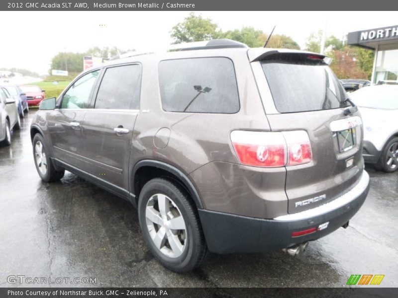 Medium Brown Metallic / Cashmere 2012 GMC Acadia SLT AWD
